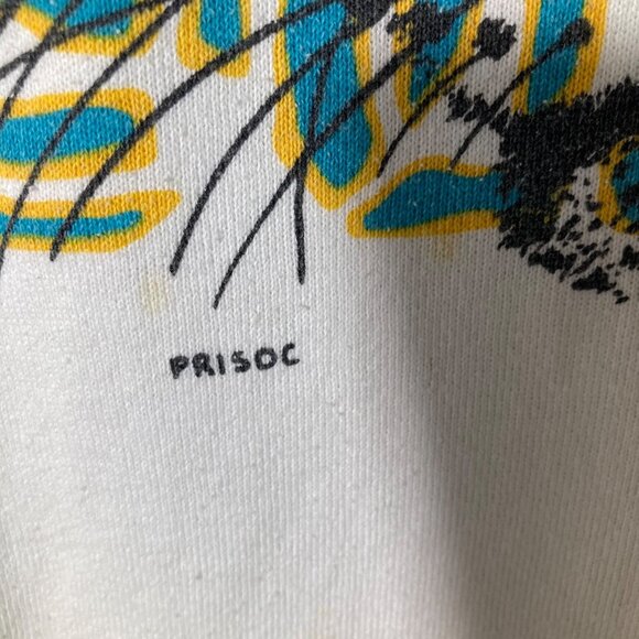 Hanes Vintage Explorations Love the Cats Sweatshirt Prisoc XL - Picture 7 of 14